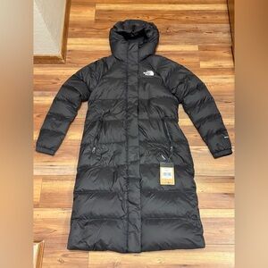 The North Face Women's Long Black Puffer Jacket Size Small